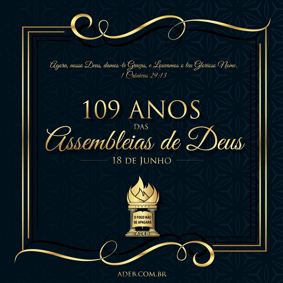 109 anos das Assembleias de Deus no Brasil